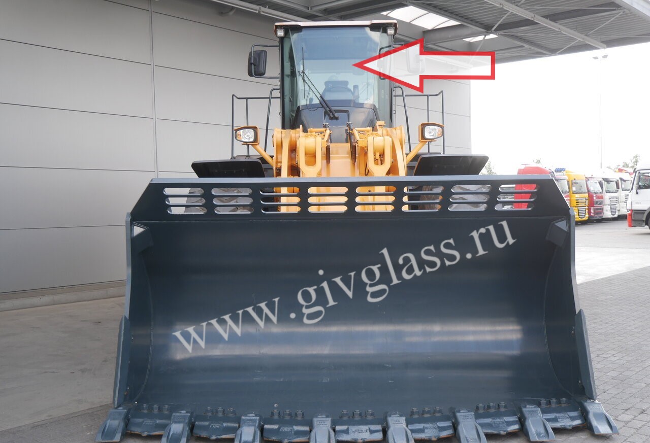 Фронтальный погрузчик Нyundai HL780-9s/HL770-9s  - Стекло лобовое среднее (триплекс)