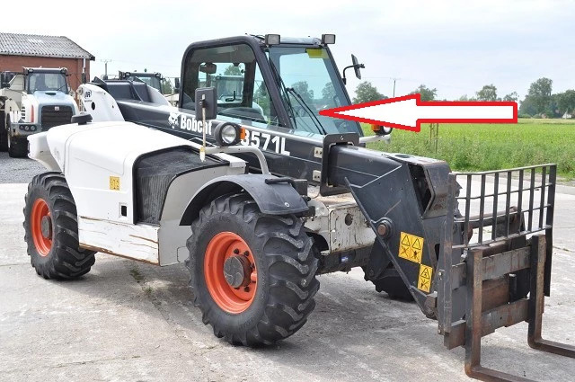 Телескопический-погрузчик BOBCAT T3571/T3571L  - Стекло лобовое (закалённое)