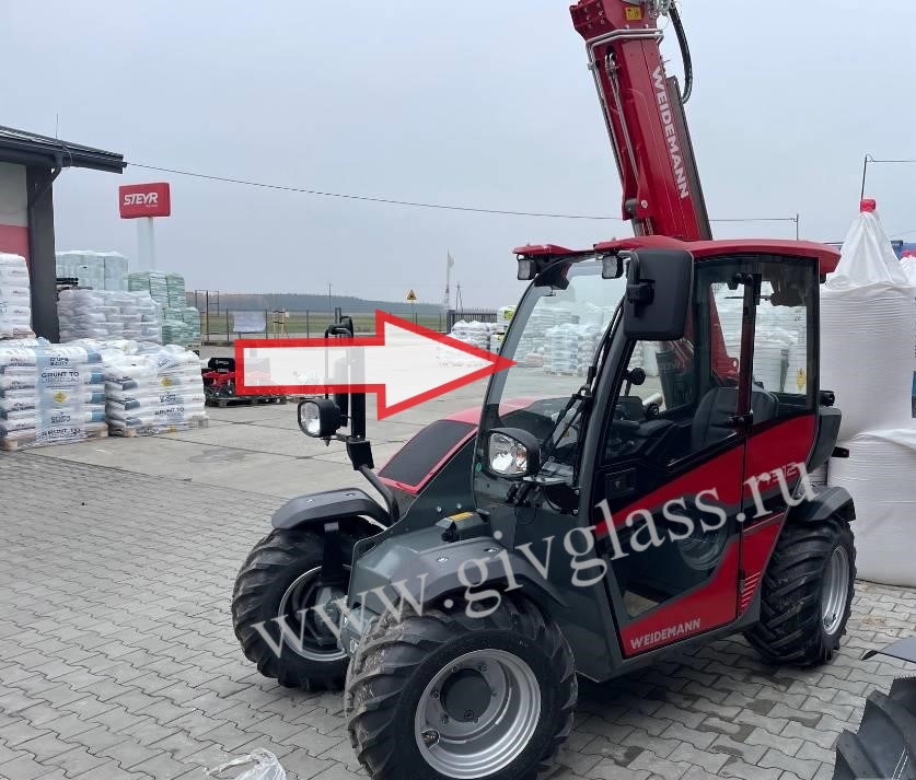 Телескопические погрузчики Weidemann T4512 - Стекло лобовое (триплекс)