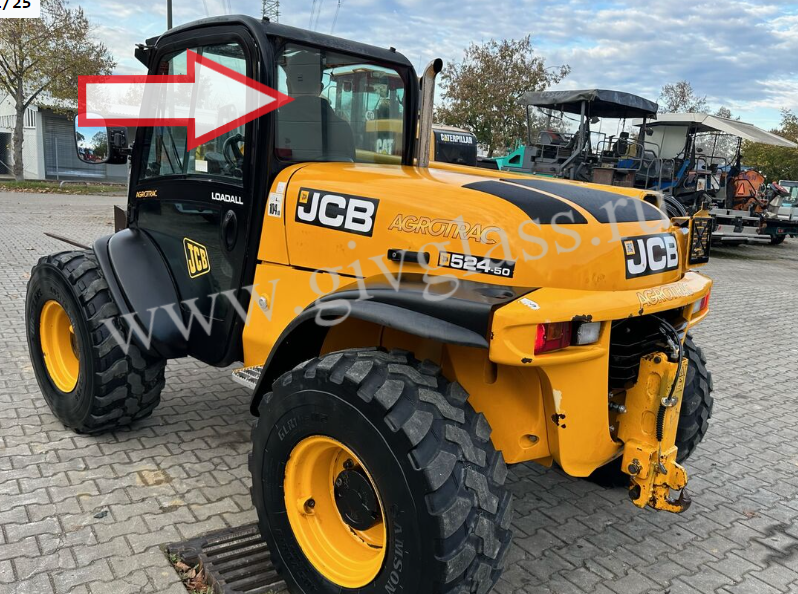 Телескопический вилочный погрузчик Jсb 524-50 /Jсb 527-55 /Jсb 540-40 - Стекло заднее без отверстий (закалённое)